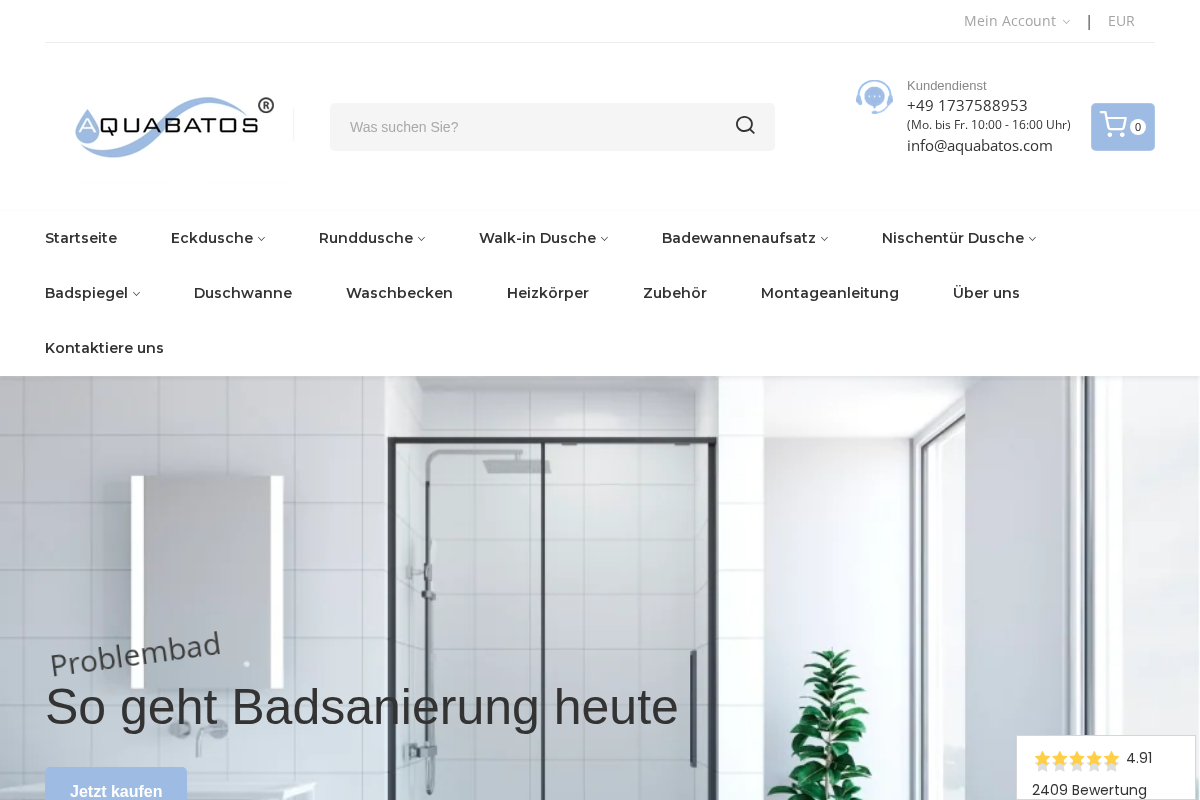 Aquabatos homepage screenshot