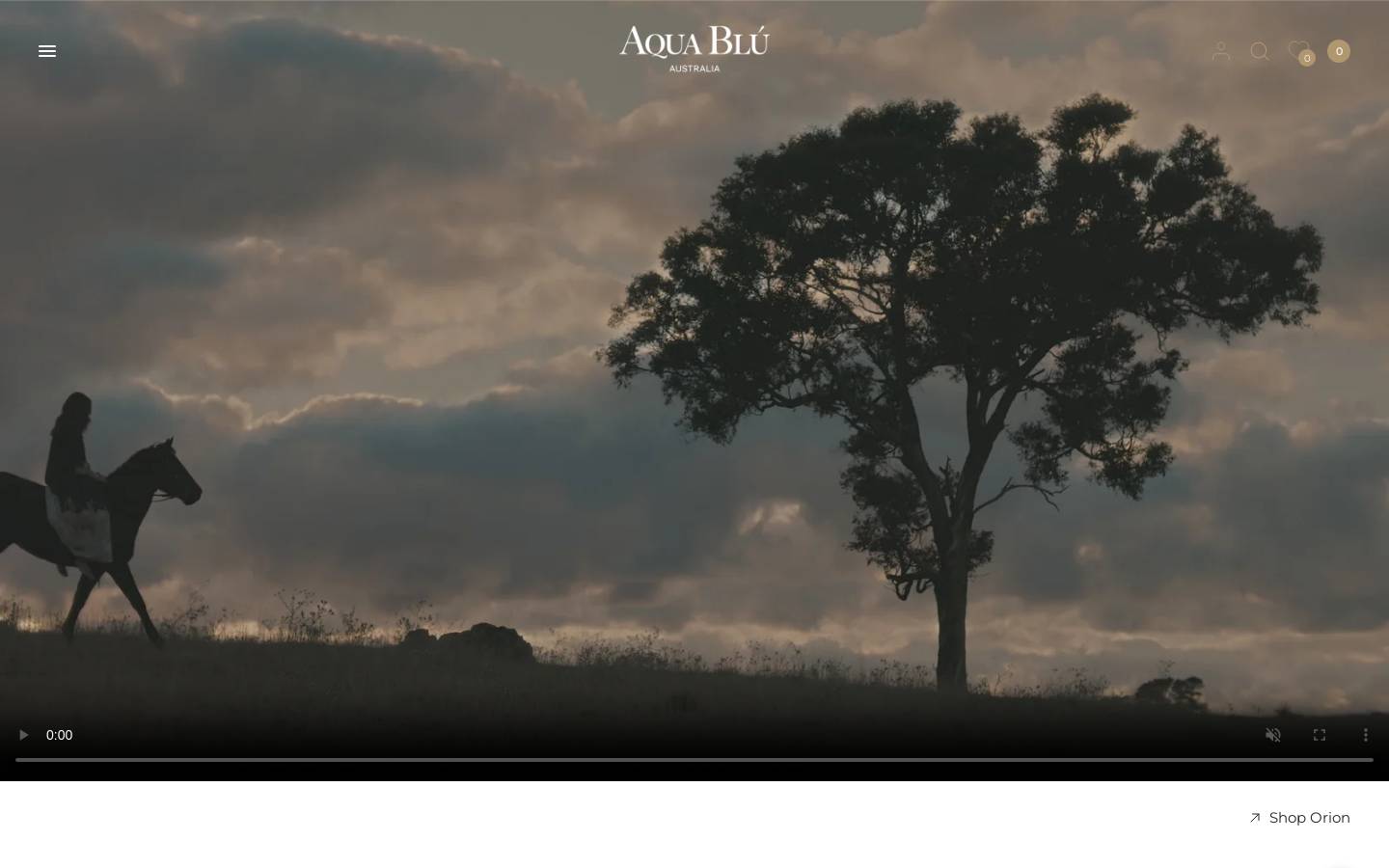 Aquablu homepage screenshot