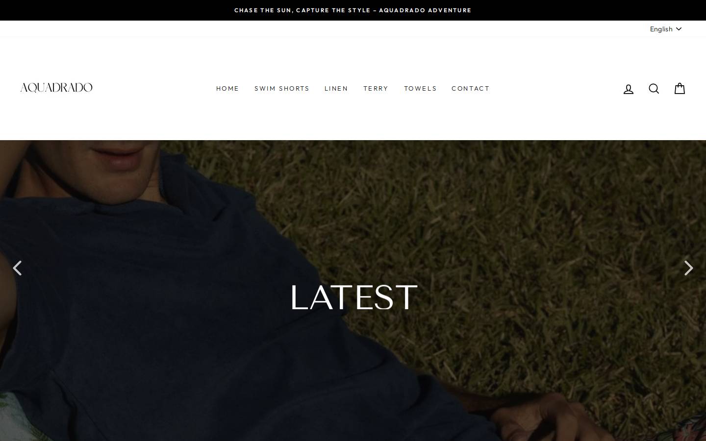 aquadrado.com homepage screenshot