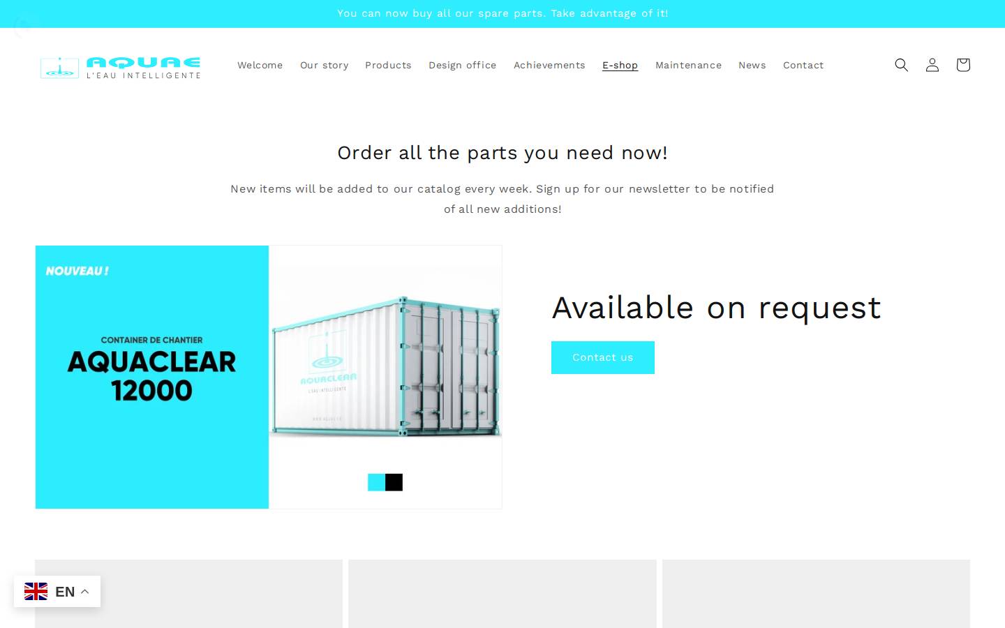 aquae-environnement.com homepage screenshot