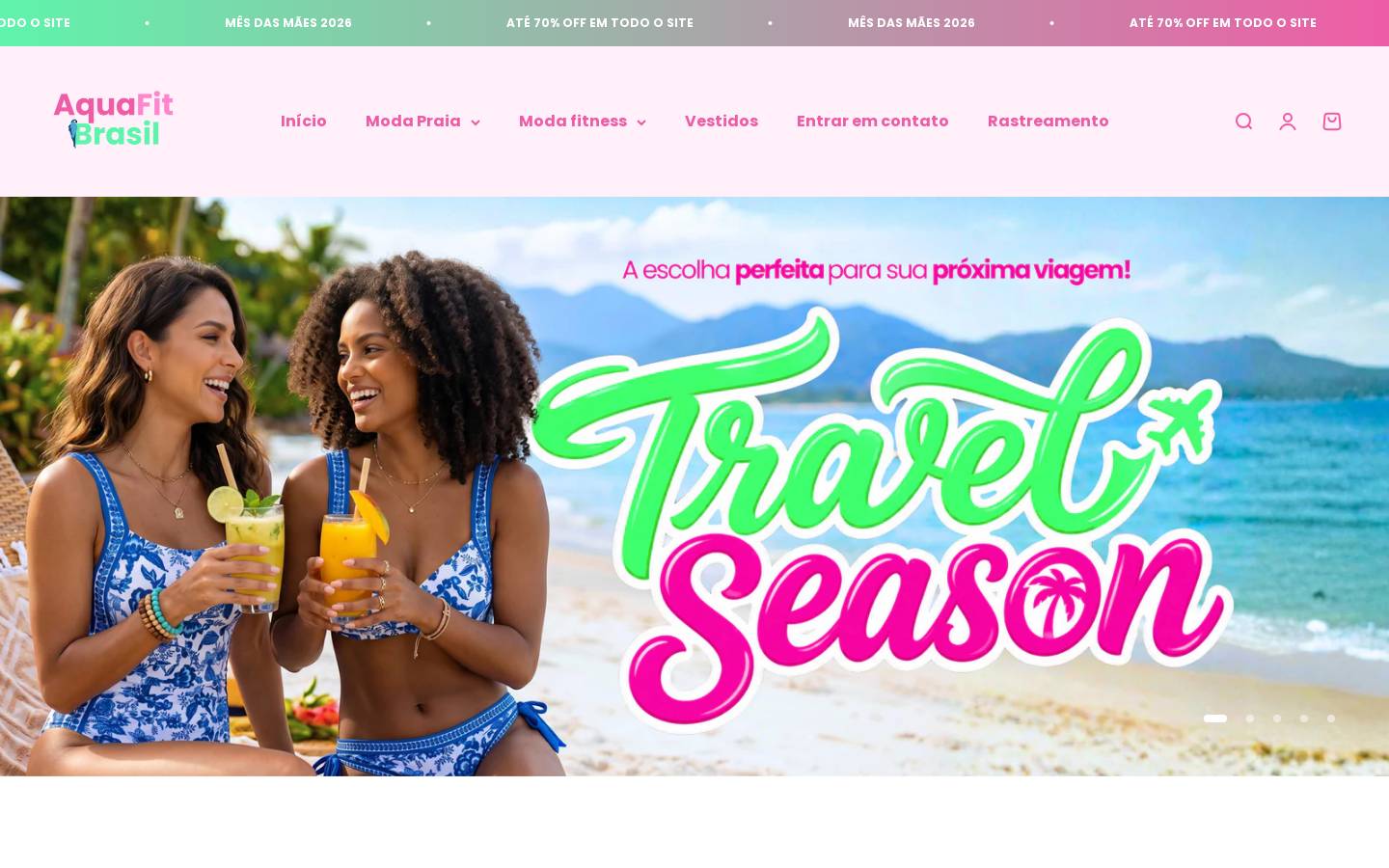 aquafitbrasil.com homepage screenshot