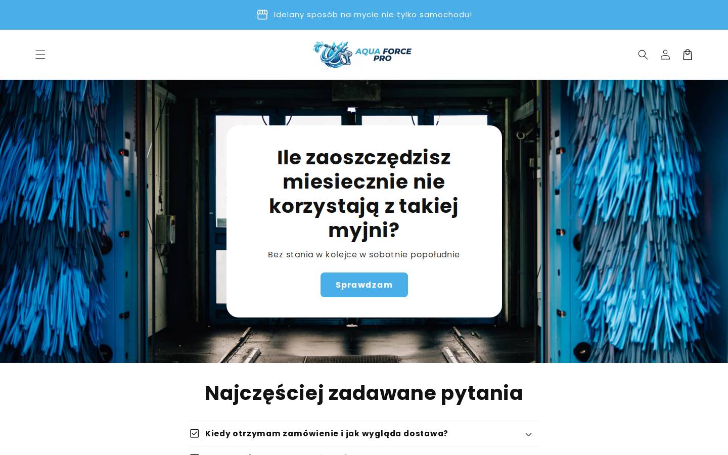 aquaforcepro.pl homepage screenshot