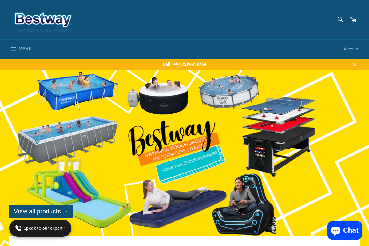 Aquafun.in homepage screenshot