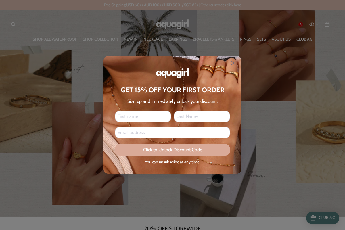 aquagirl homepage screenshot