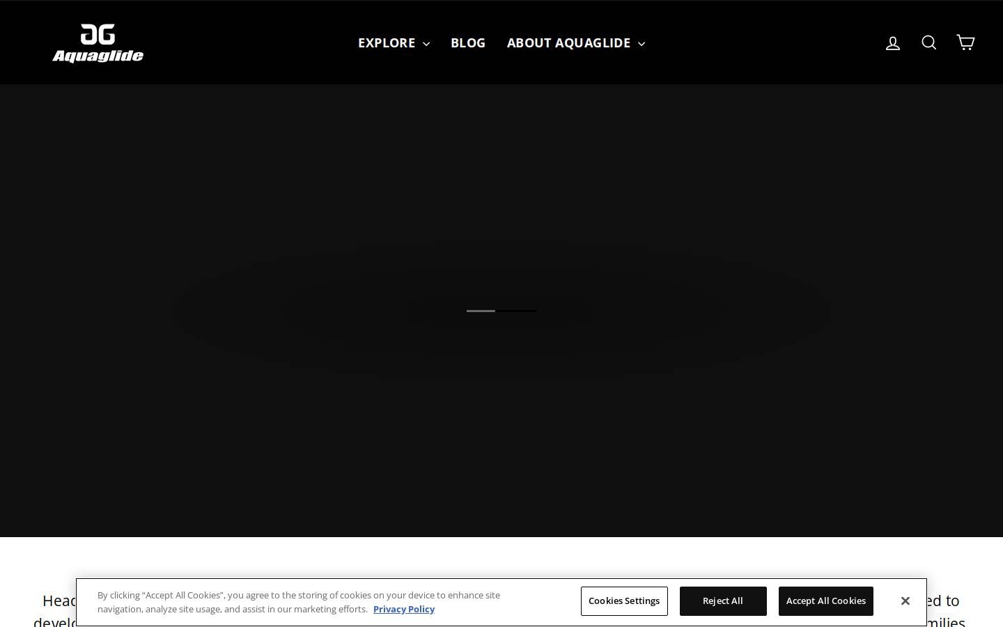aquaglidepaddle.com homepage screenshot