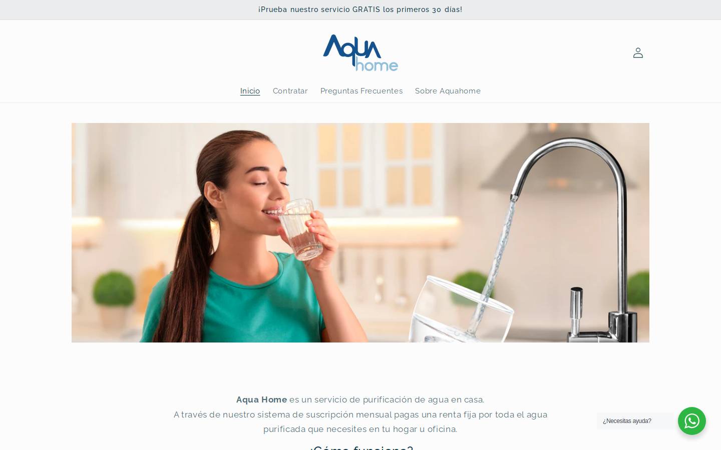 aquahome.com.mx homepage screenshot