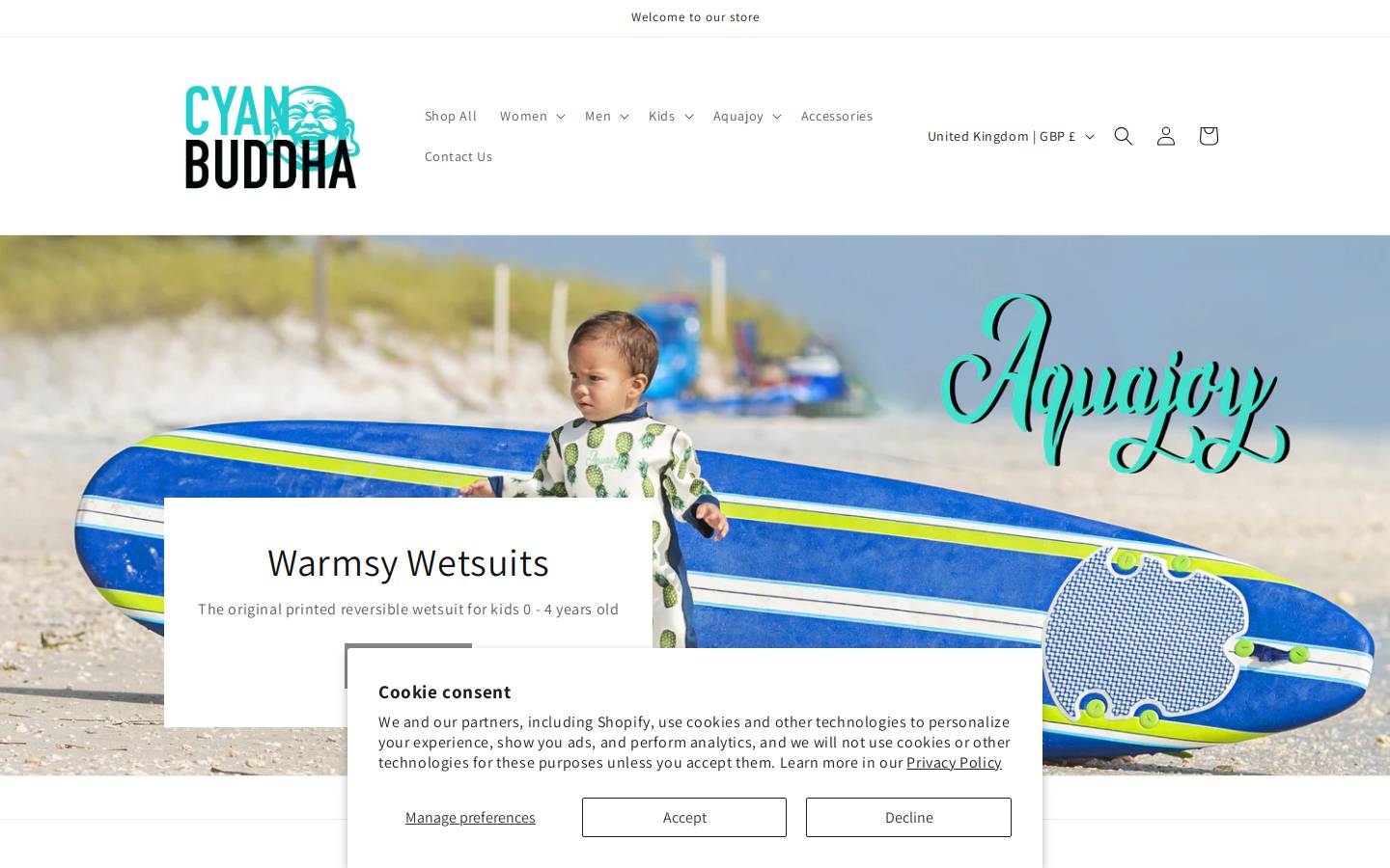 aquajoy.fun homepage screenshot