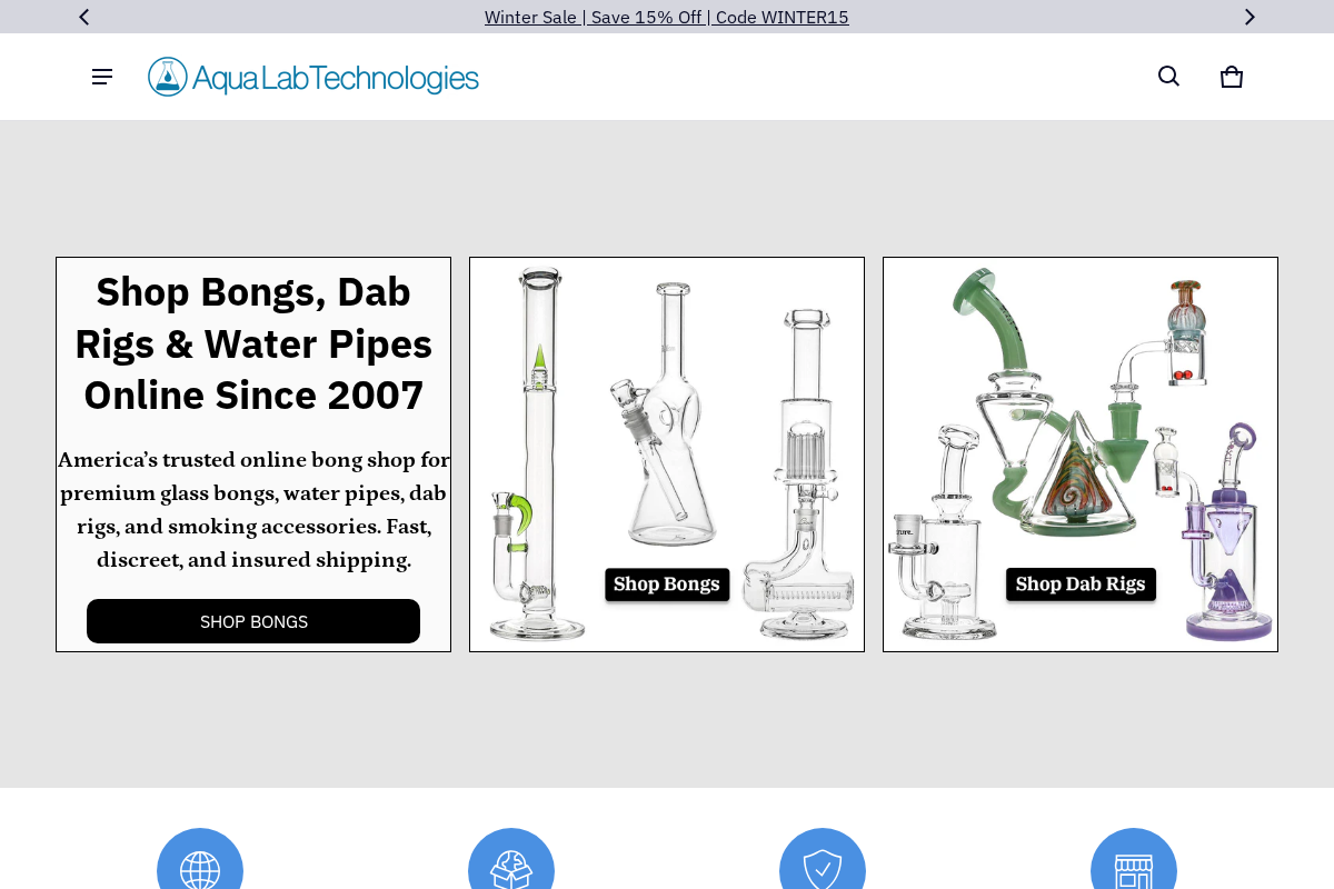Aqua Lab Technologies homepage screenshot