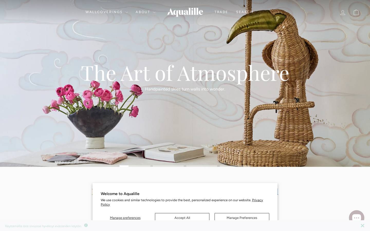 aqualille.com homepage screenshot