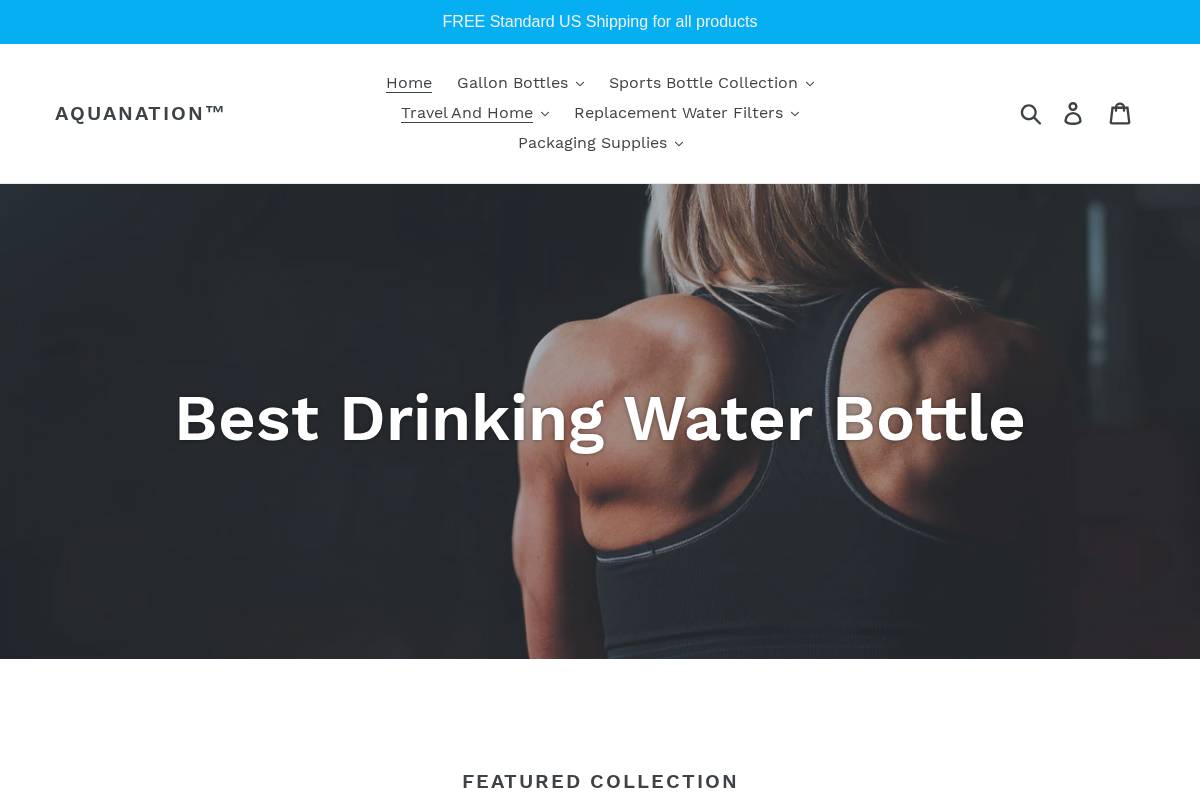 aquanationusa.com homepage screenshot