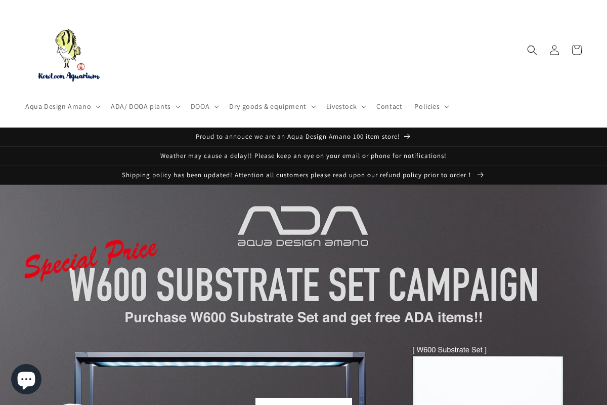 Aquapets ( KowloonAquarium) homepage screenshot