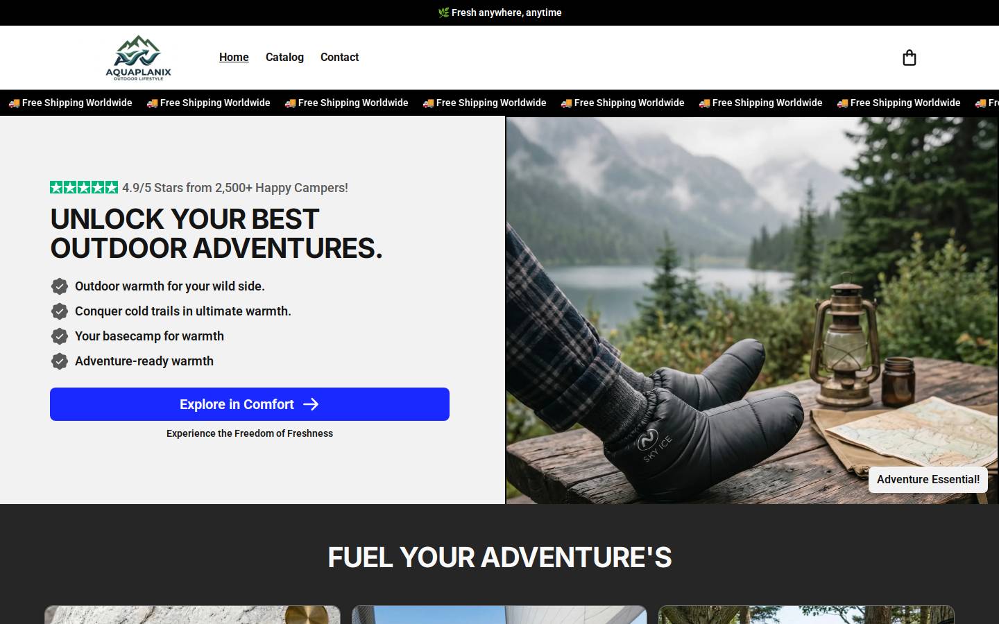 aquaplanix.store homepage screenshot