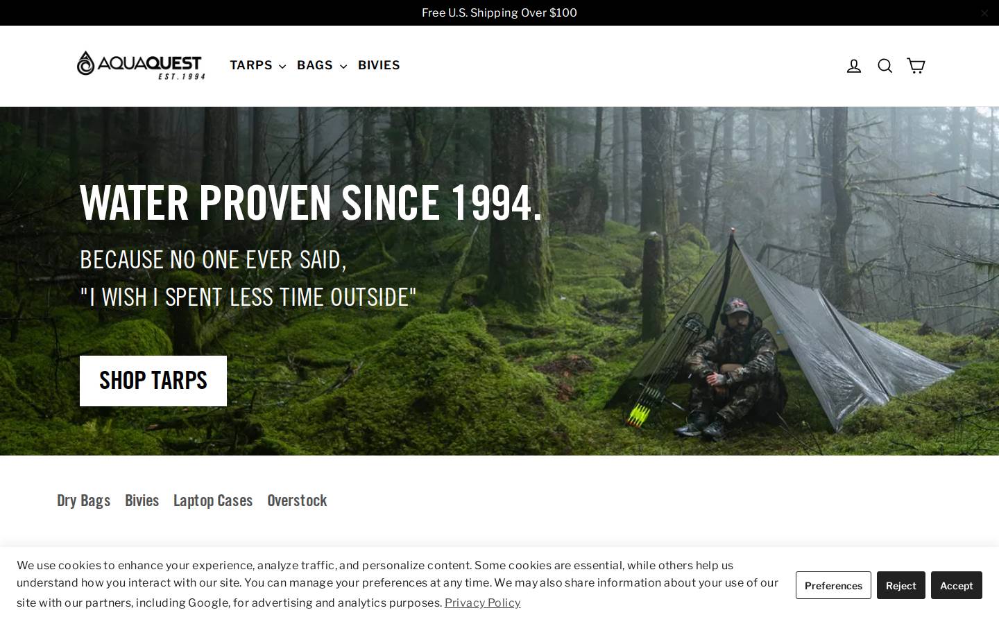 aquaquest.ca homepage screenshot