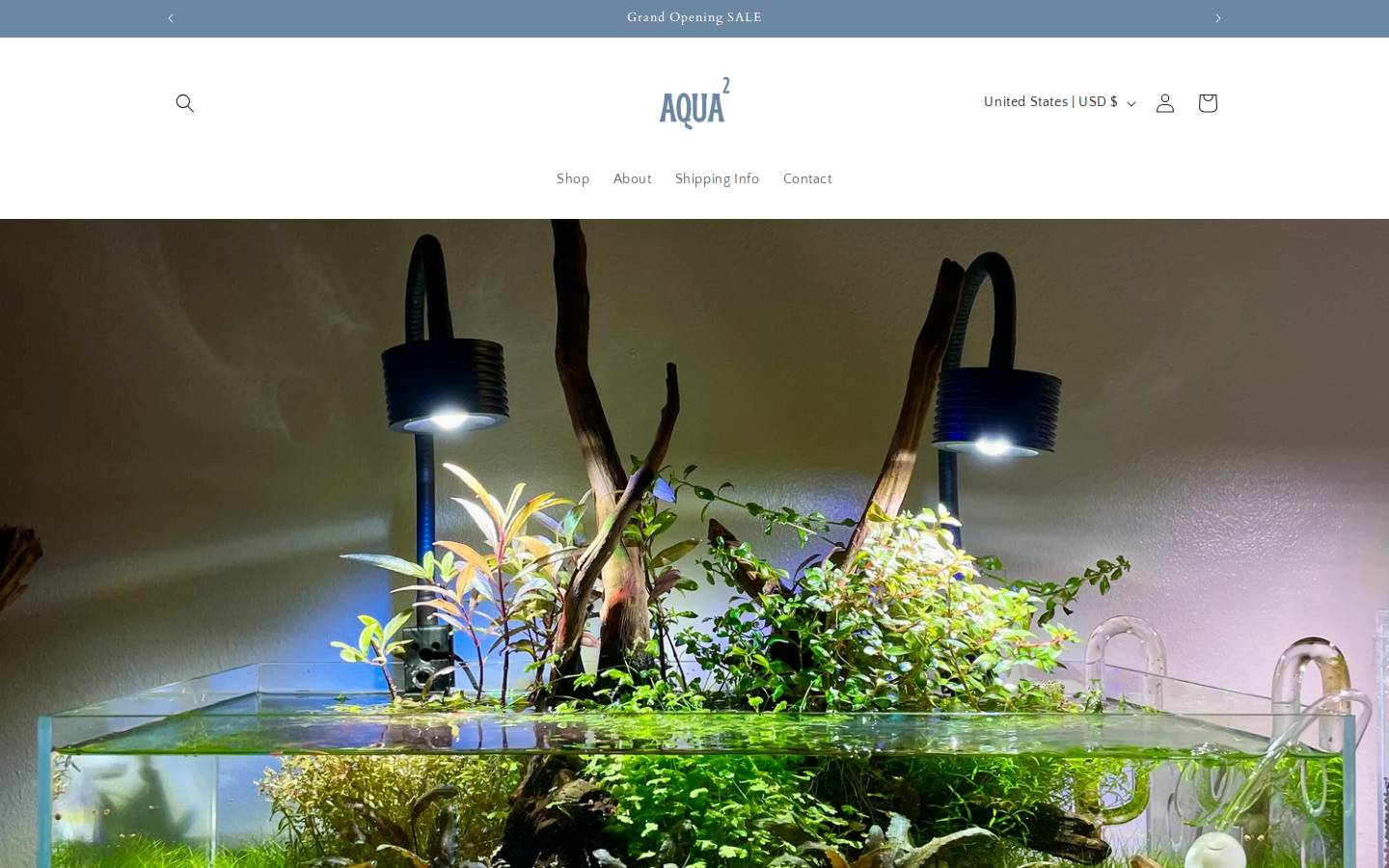 aquariumaquascape.com homepage screenshot