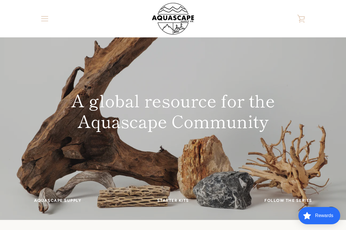 Aquascape Supply homepage screenshot