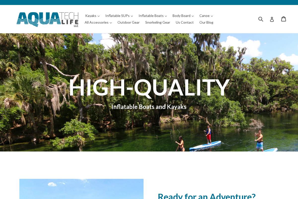 Aquatech Life LLC homepage screenshot