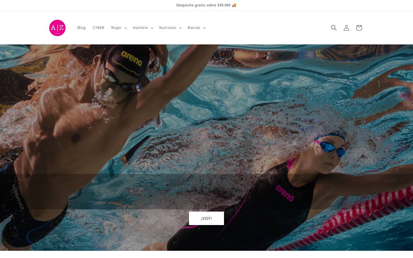 aquazone.cl homepage screenshot