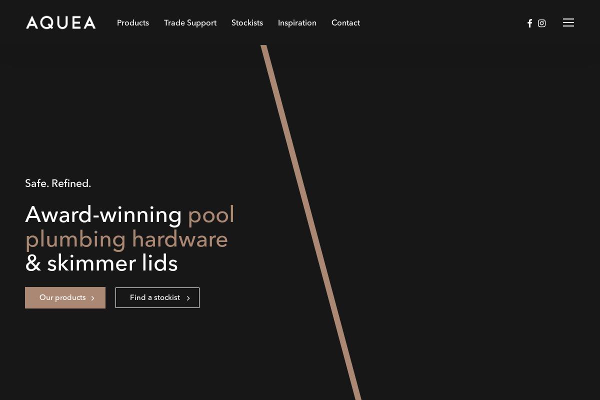 aquea.com.au homepage screenshot