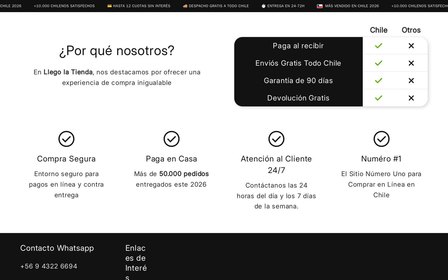 aquienchile.com homepage screenshot