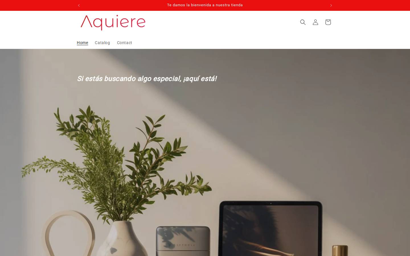 aquiere.com homepage screenshot