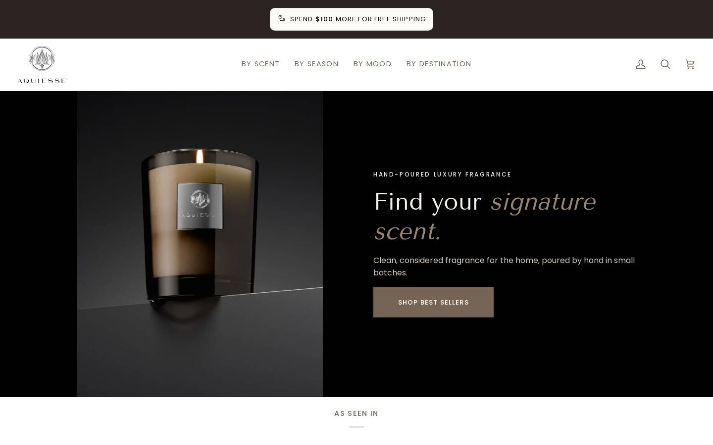 aquiesse.com homepage screenshot