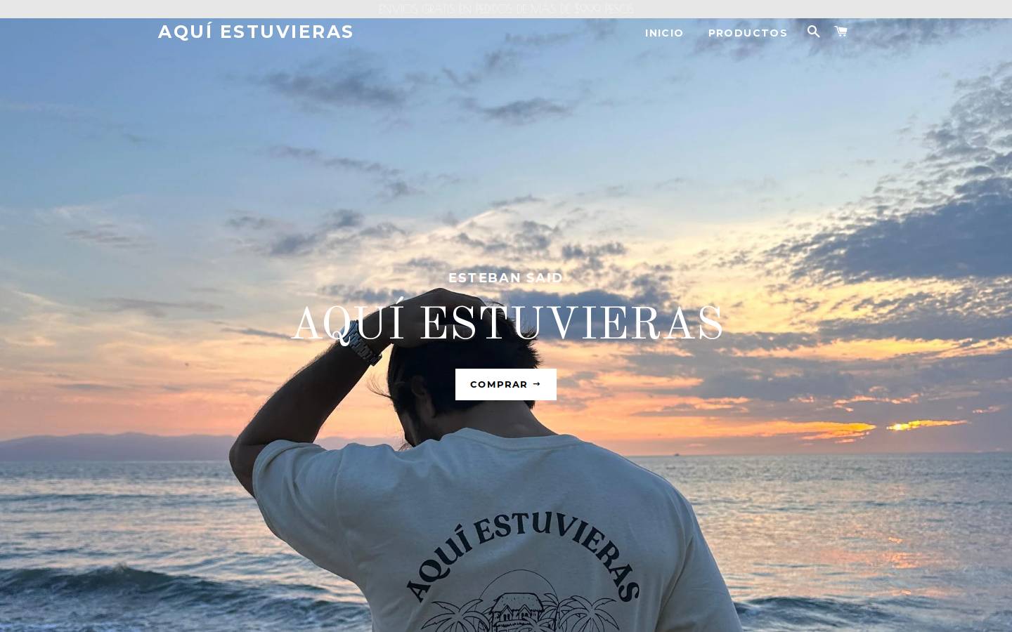 aquiestuvieras.com homepage screenshot