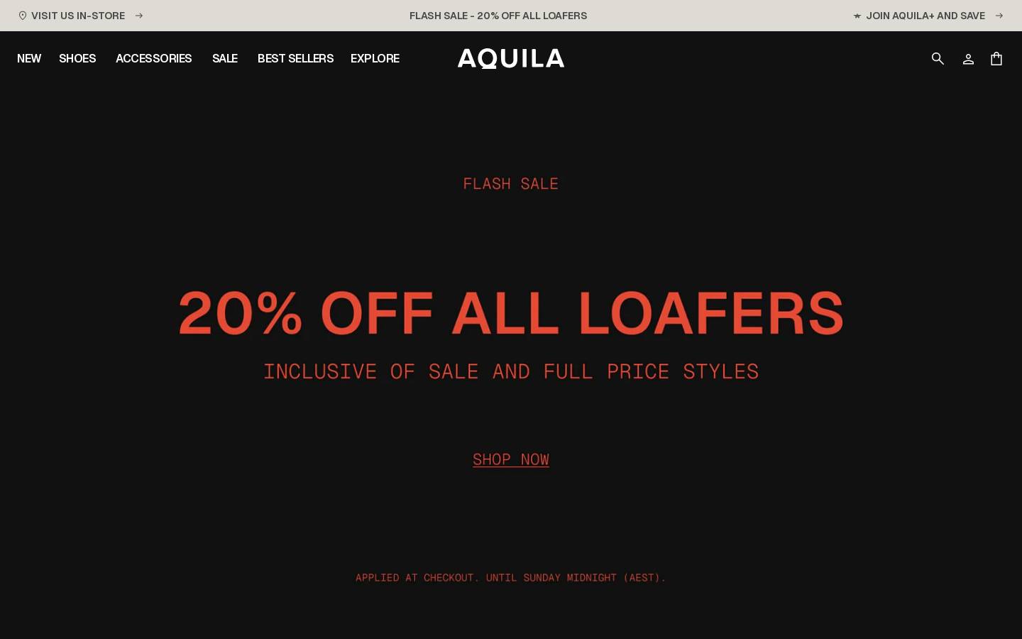 AQUILA homepage screenshot