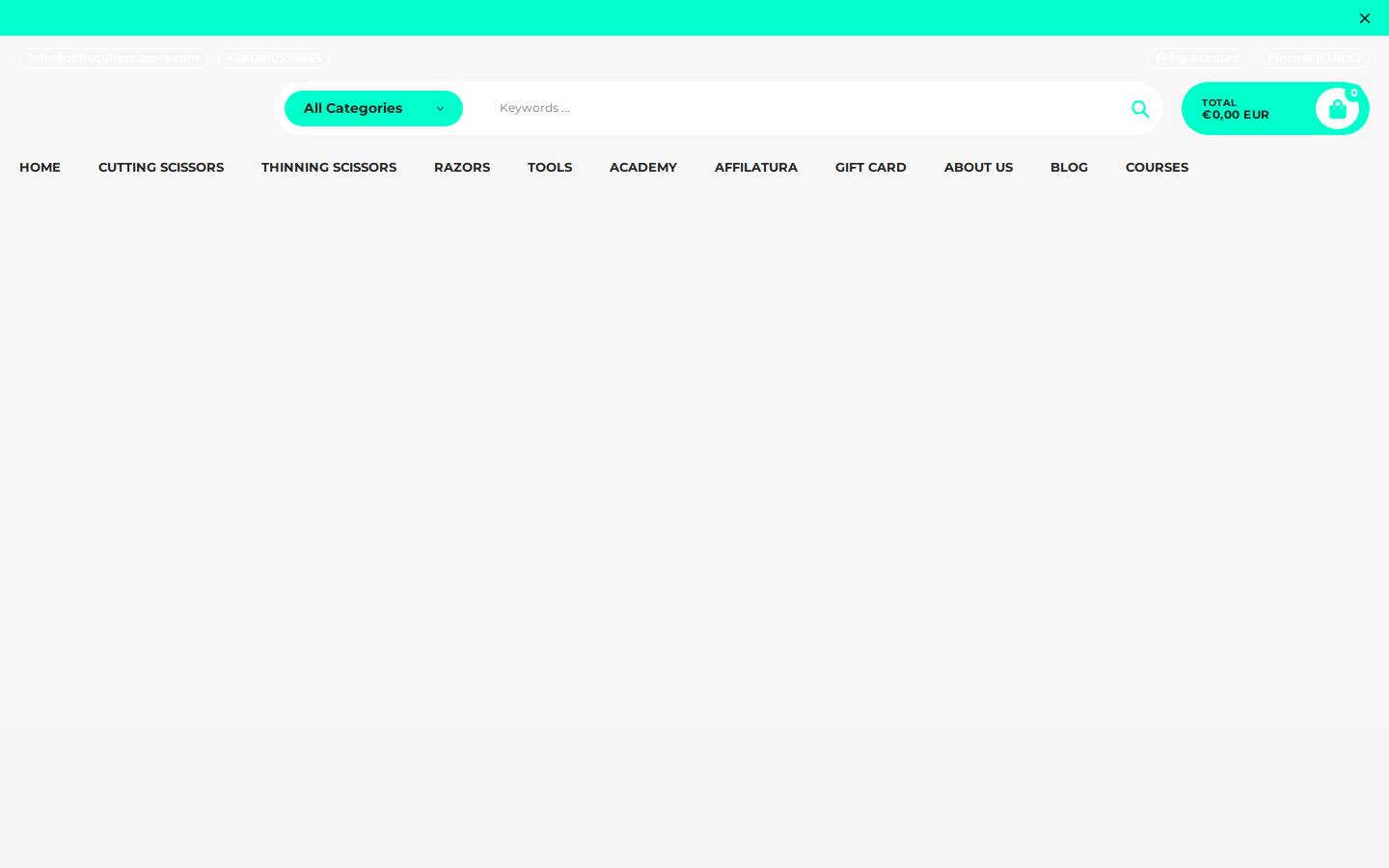 aquilascissors.com homepage screenshot