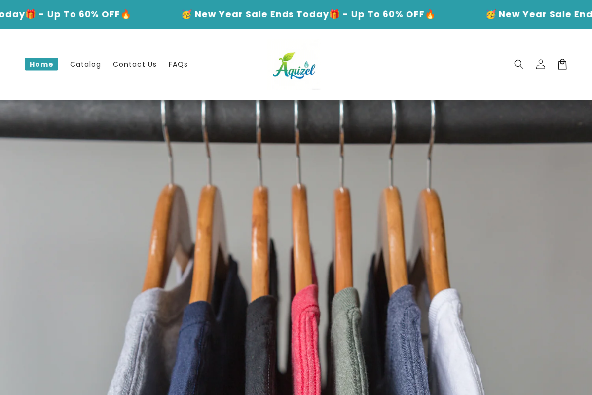 Aquizel homepage screenshot