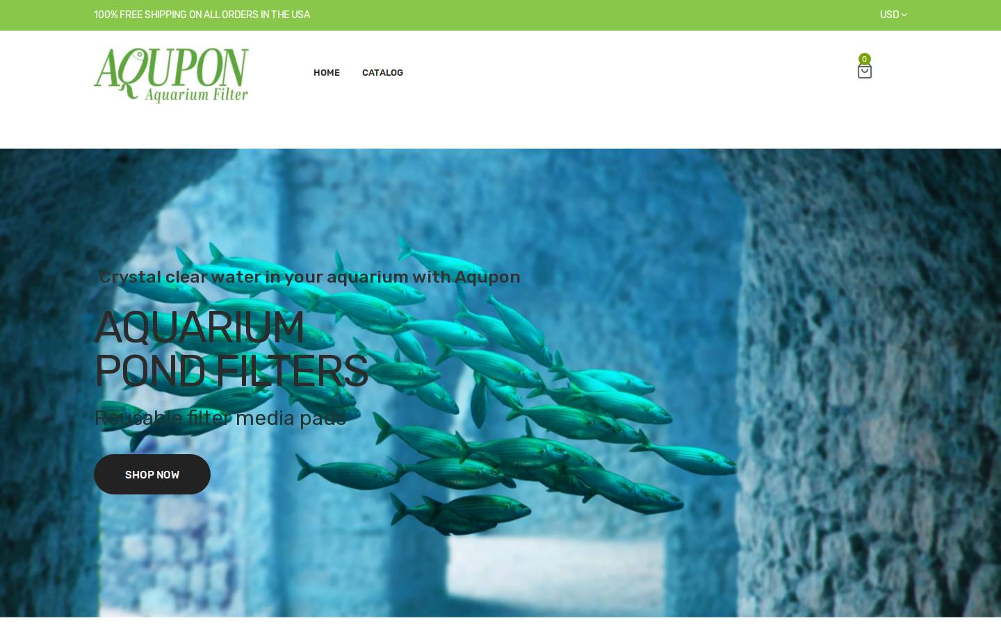 aqupon.com homepage screenshot