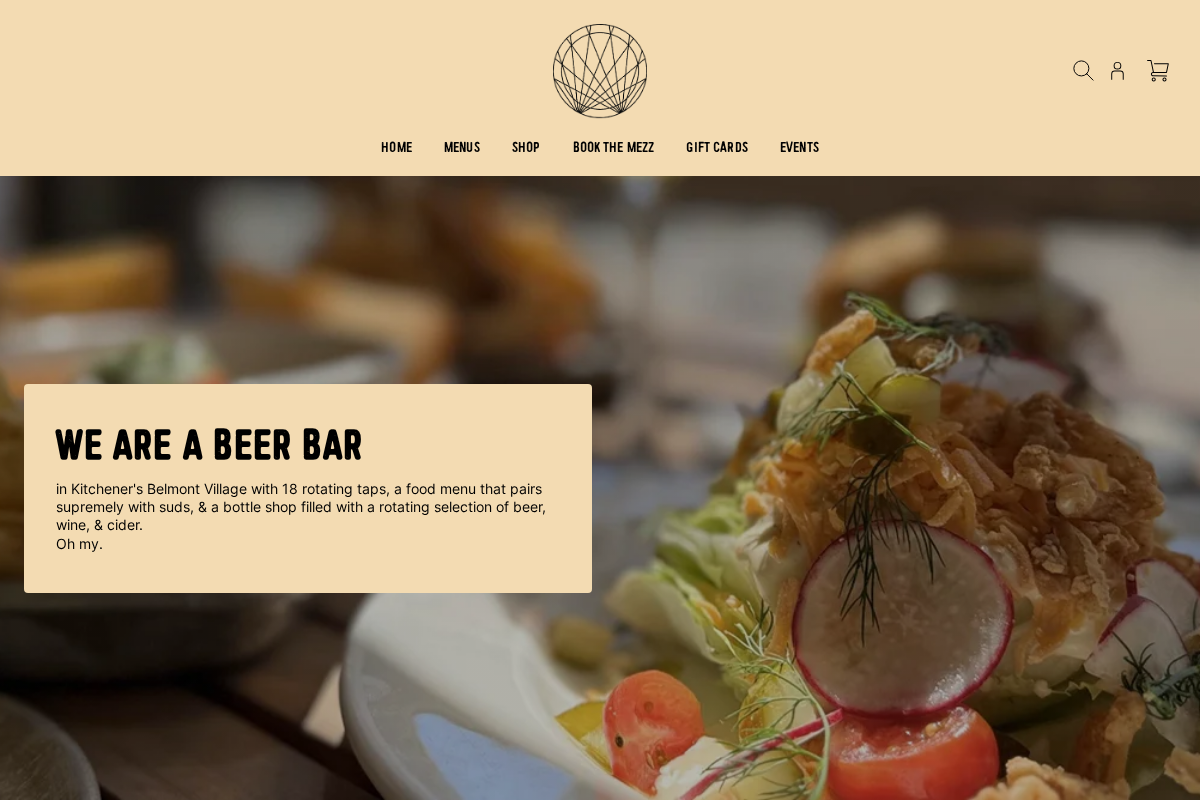 arabellaparkbar.com homepage screenshot