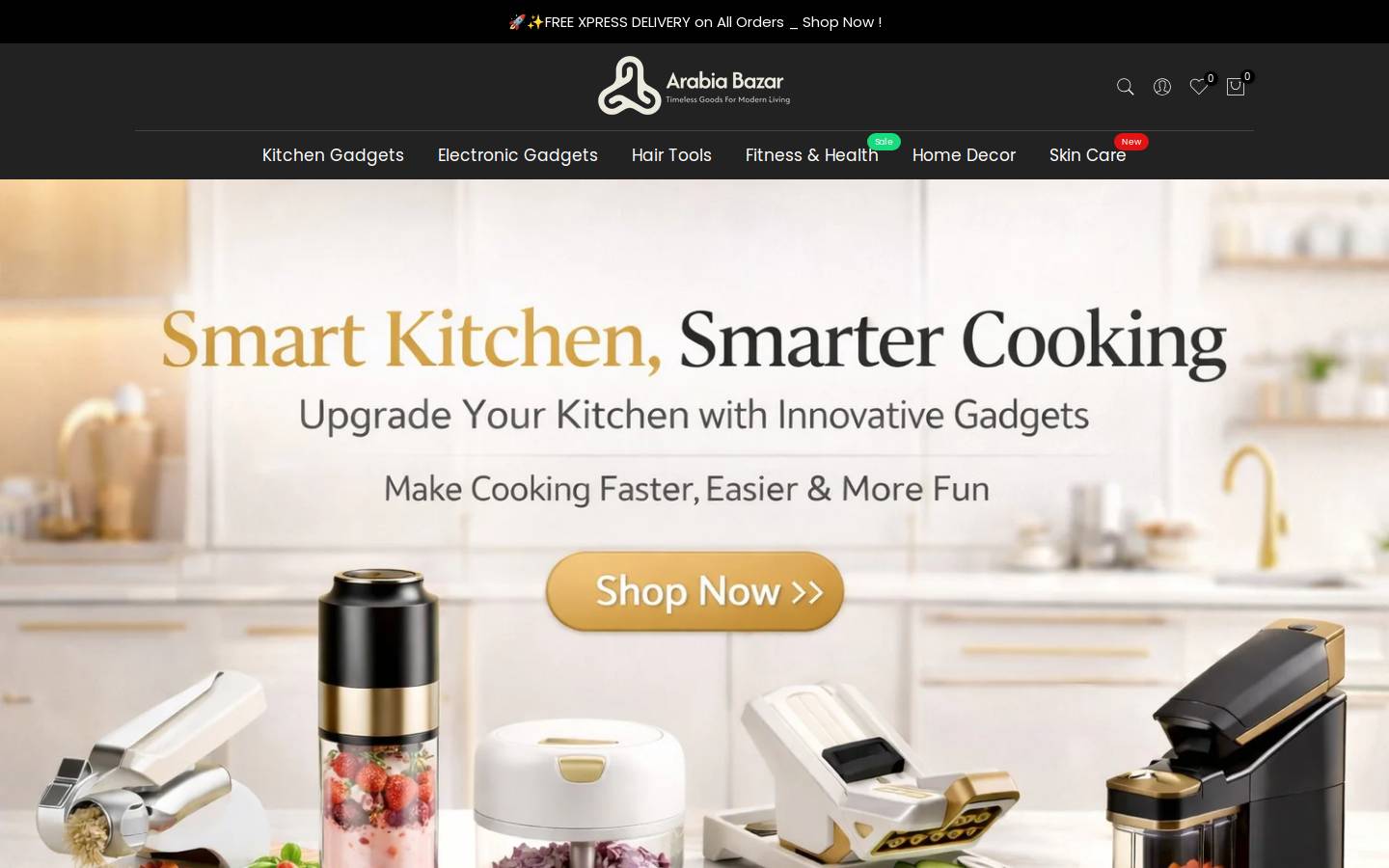 arabiabazar.com homepage screenshot
