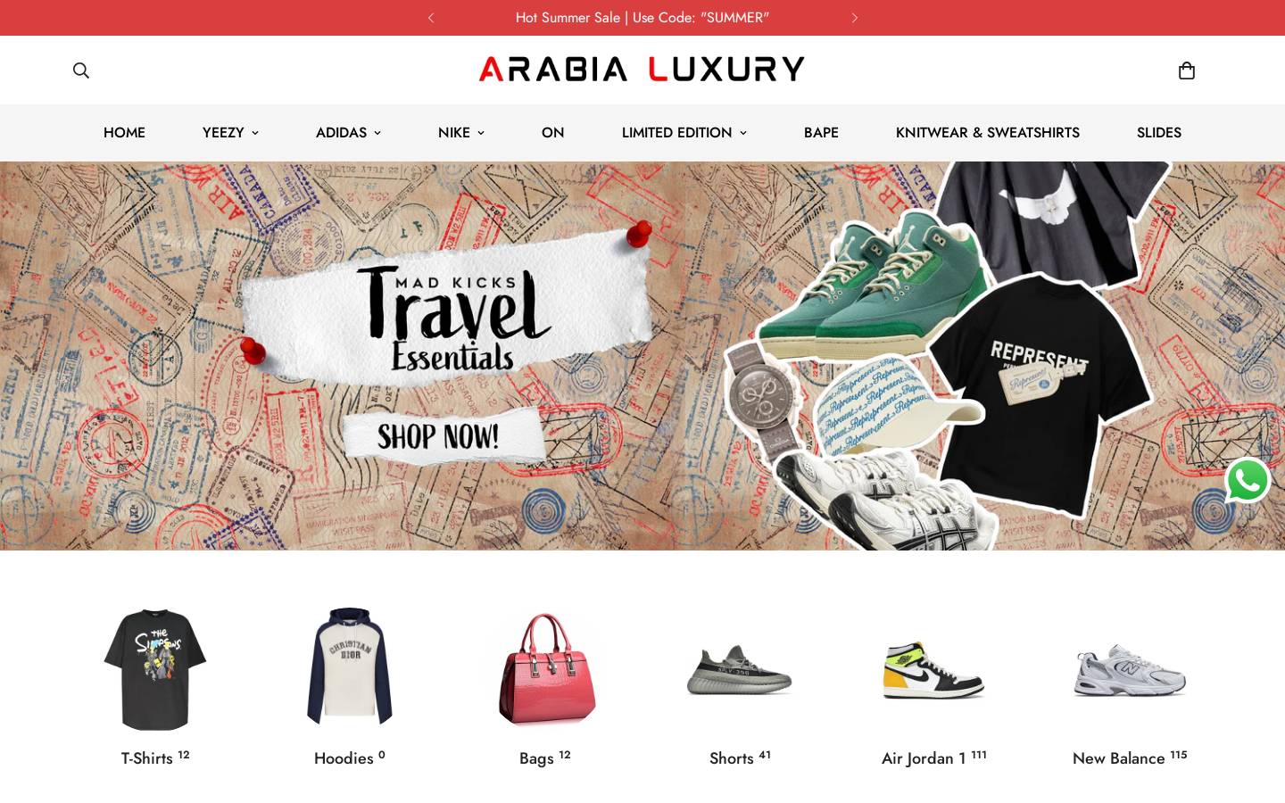 arabialuxury.com homepage screenshot