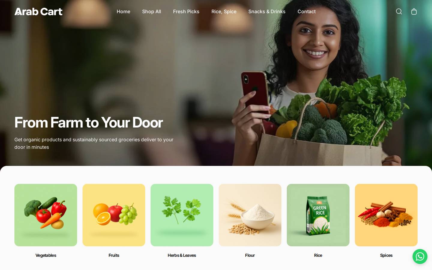 arabscart.com homepage screenshot