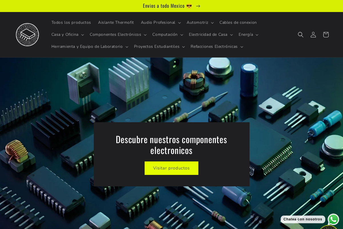 Componentes Electronicos Aragon homepage screenshot