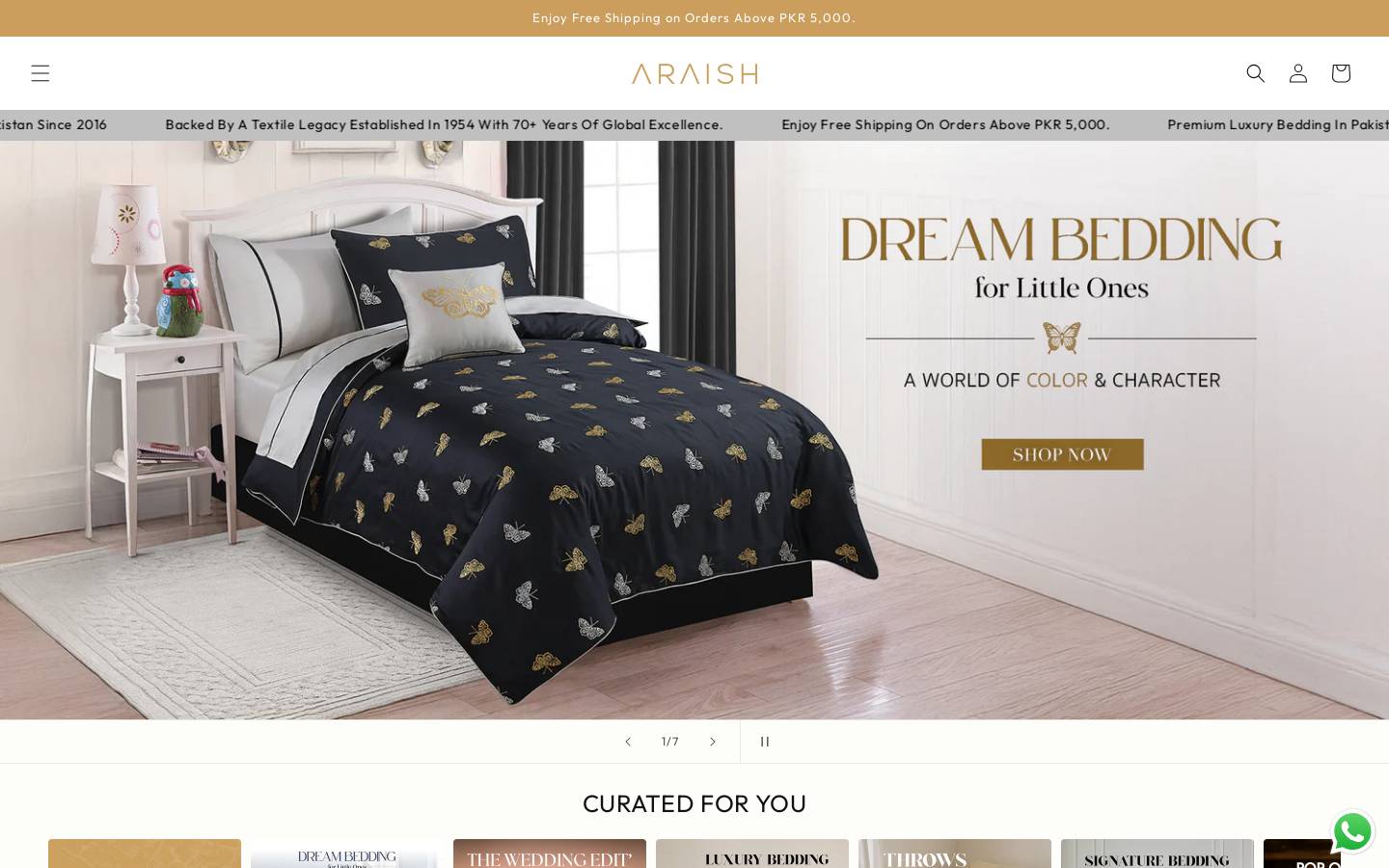araish.com homepage screenshot