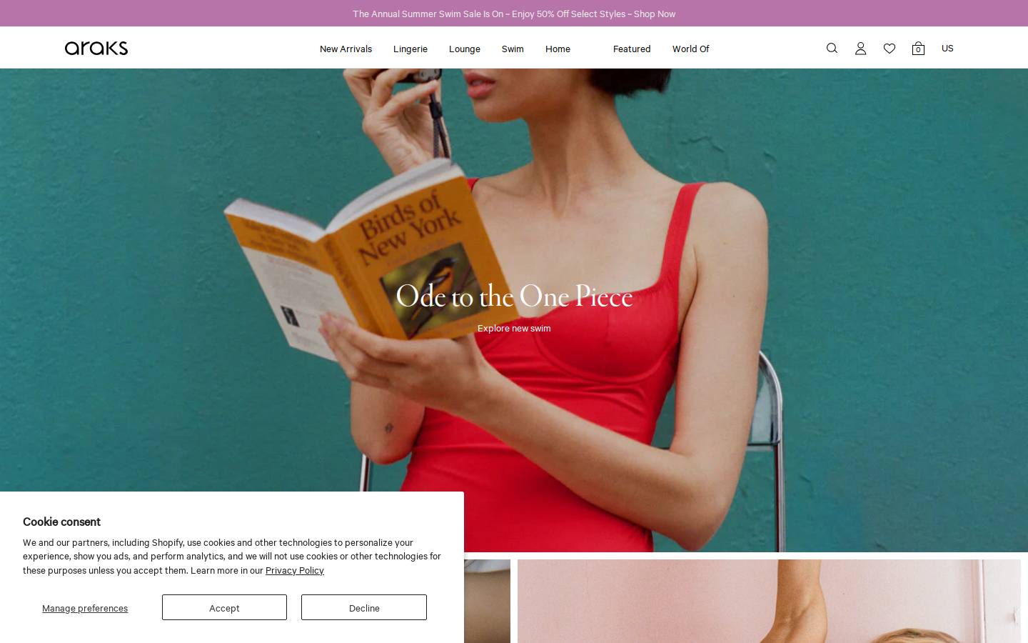 Araks homepage screenshot