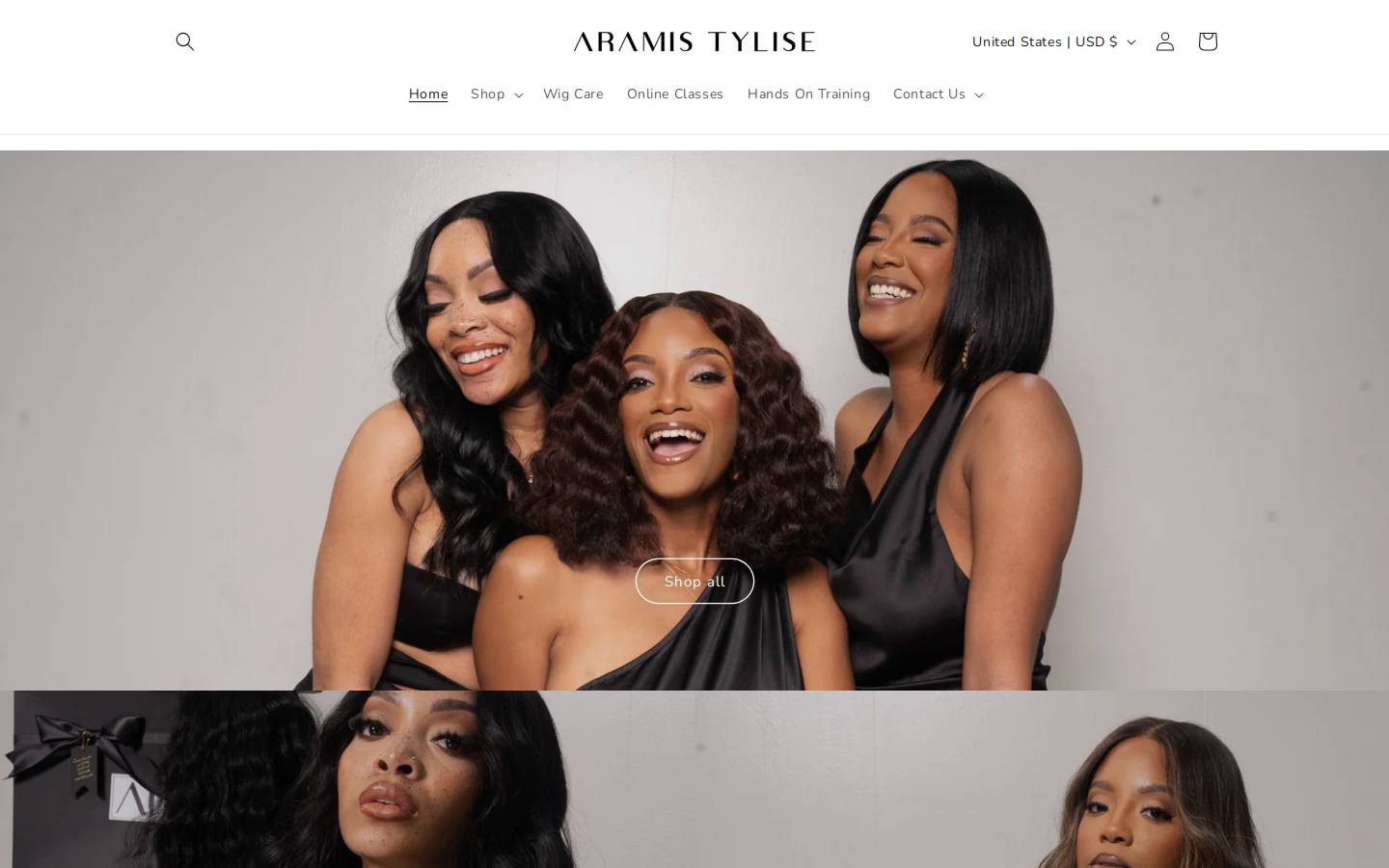aramistylise.com homepage screenshot