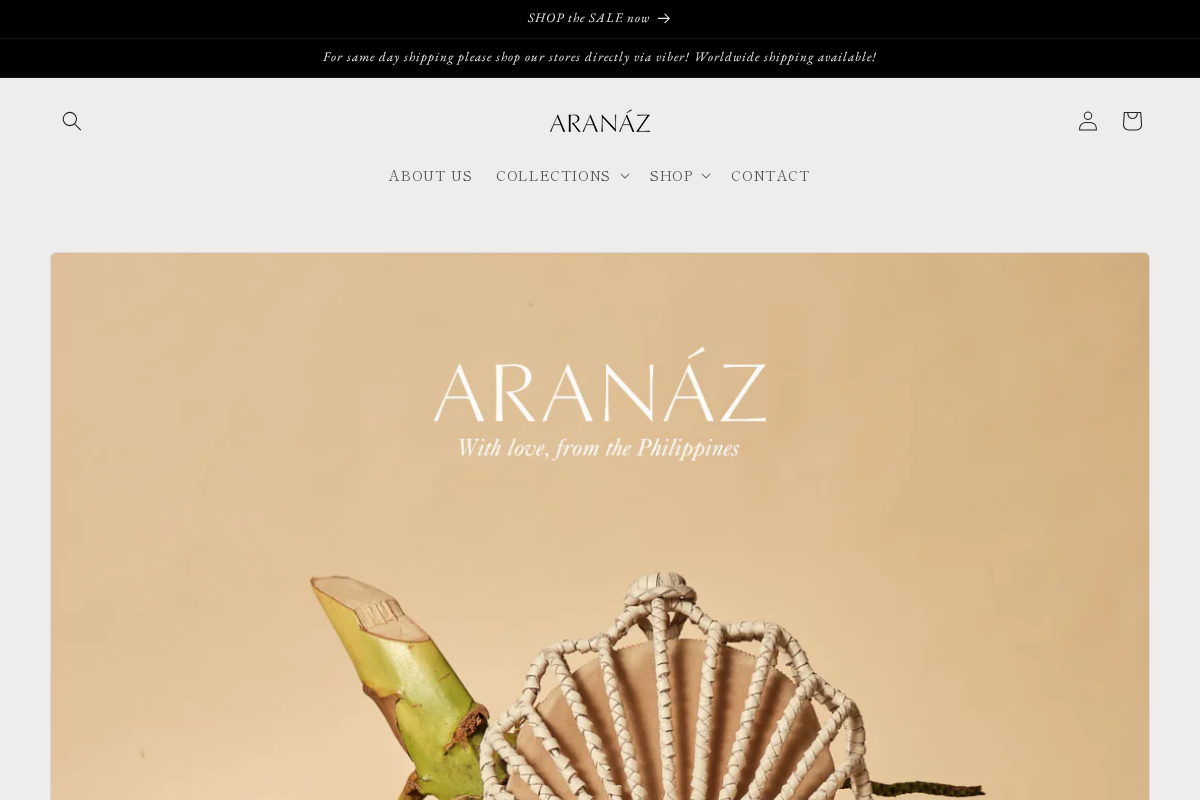 aranaz.ph homepage screenshot