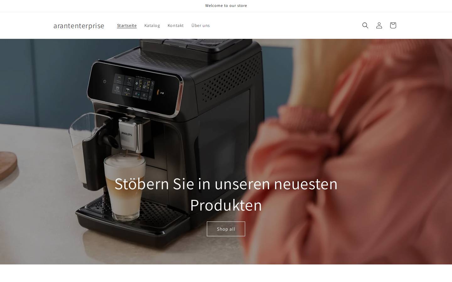 arantenterprise.com homepage screenshot