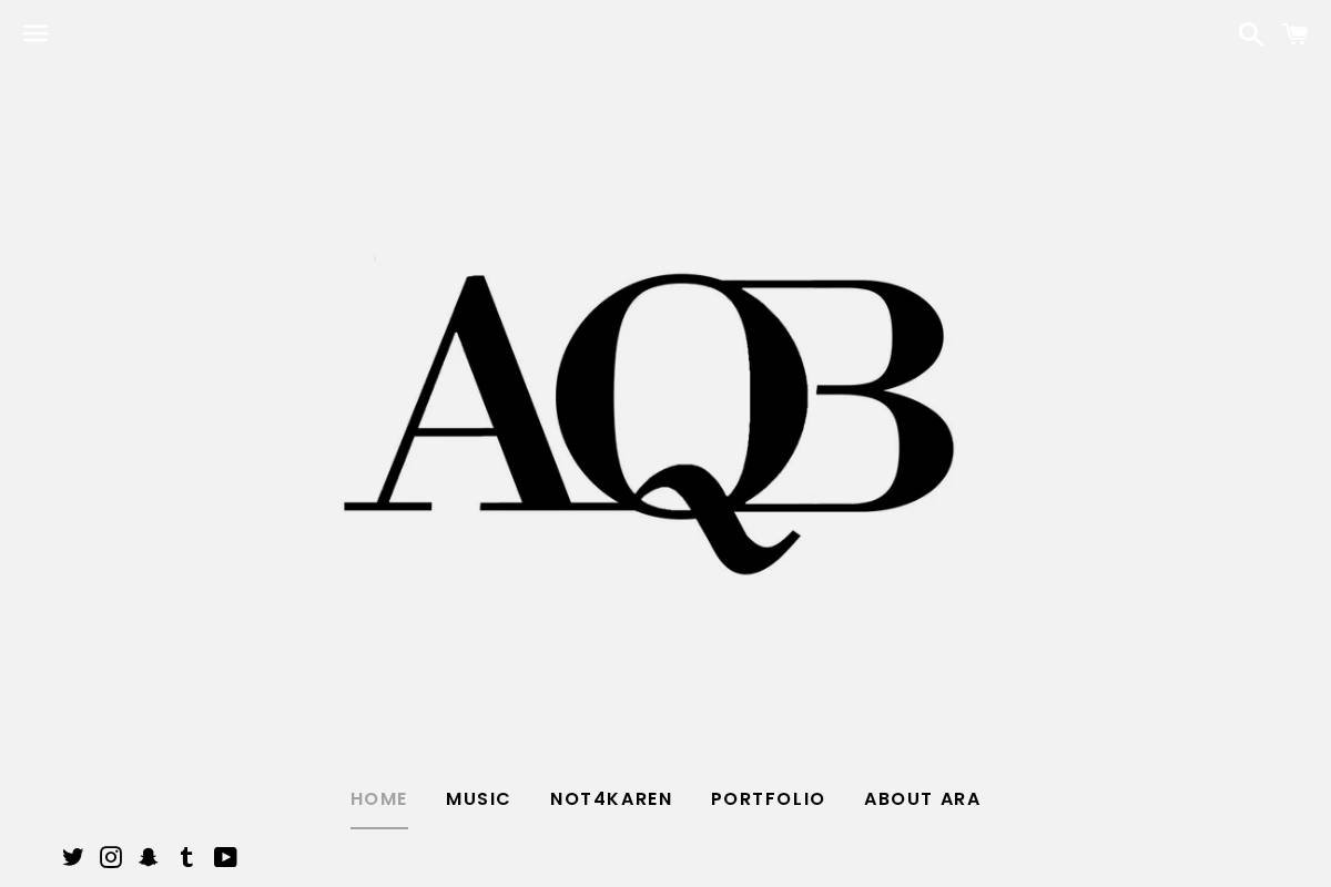 araqueenbae.com homepage screenshot