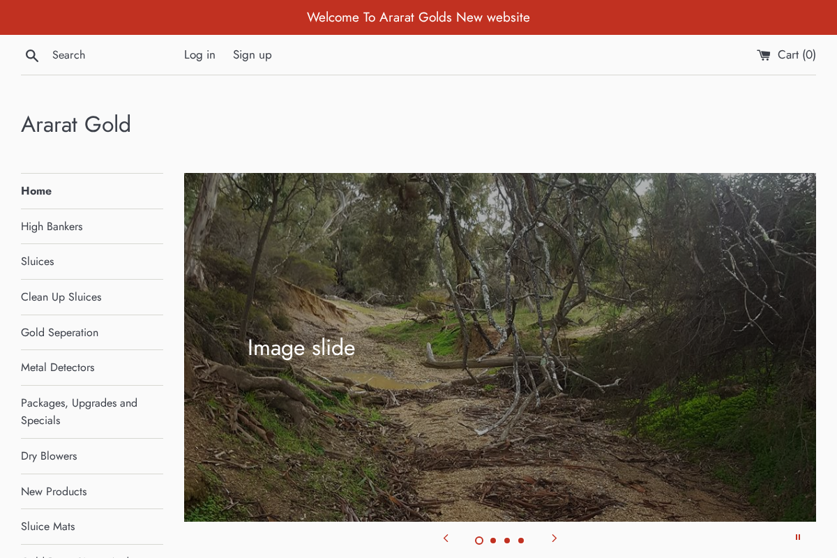 araratgold.com.au homepage screenshot