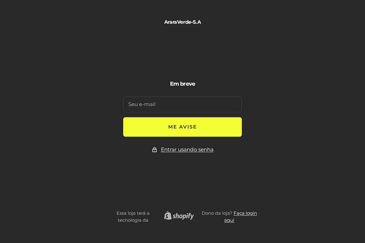 araraverde.com homepage screenshot