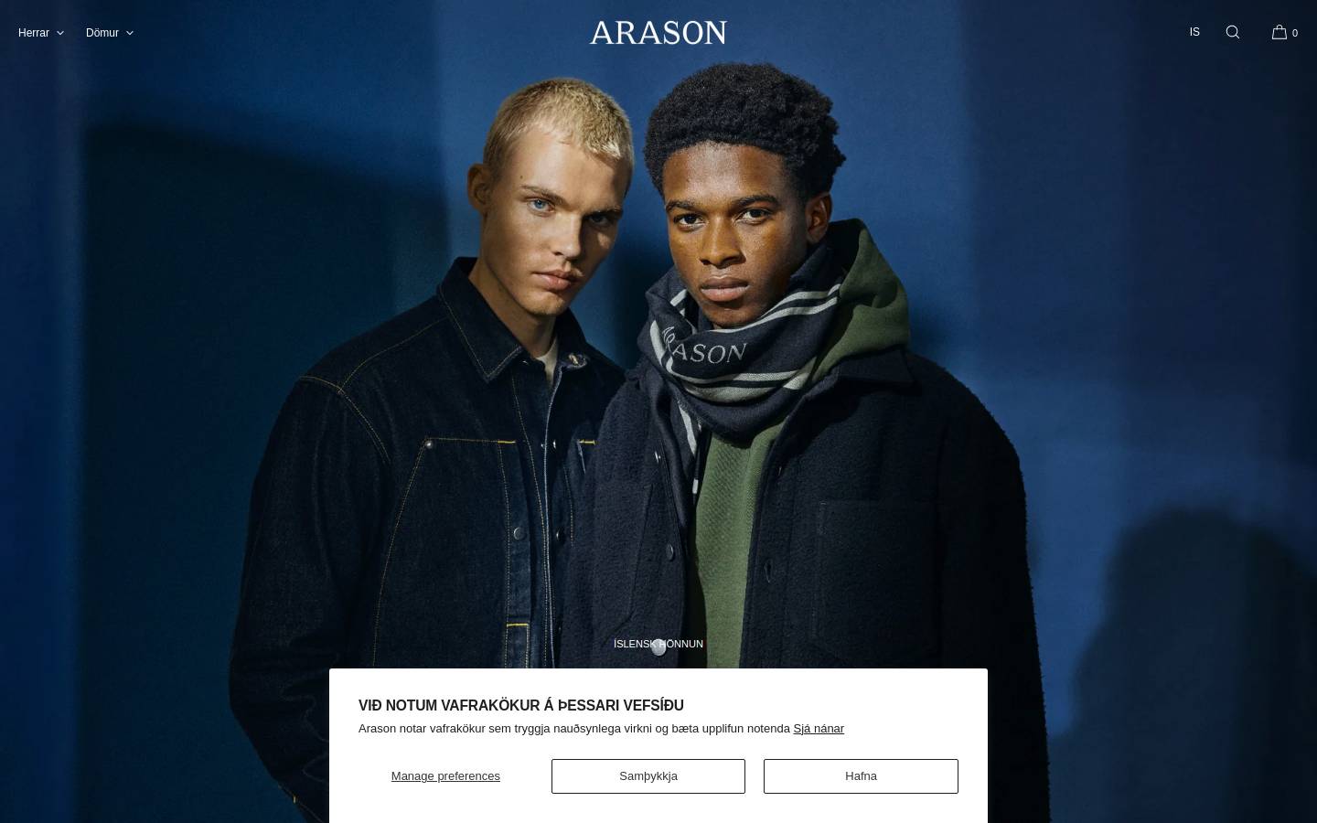 arasonofficial.com homepage screenshot