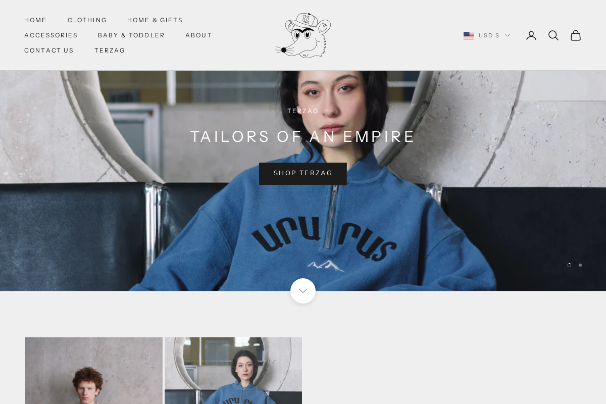 Ara the Rat homepage screenshot