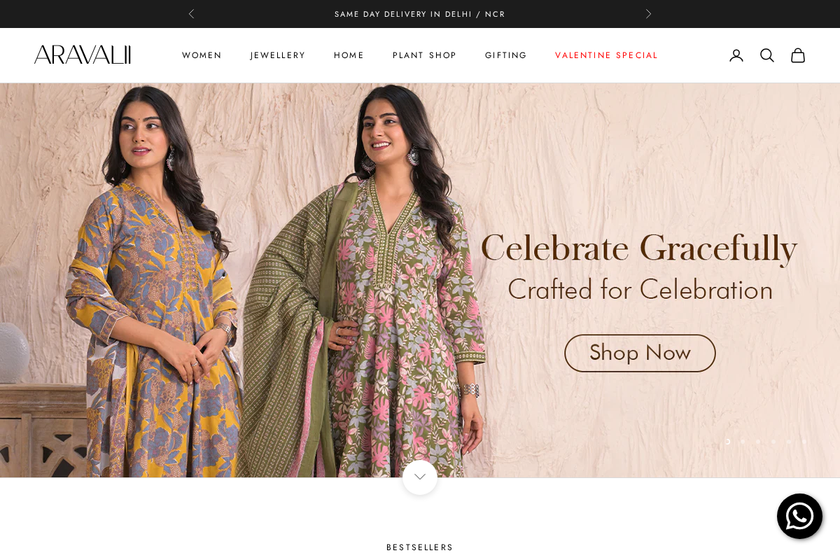 Aravalii homepage screenshot