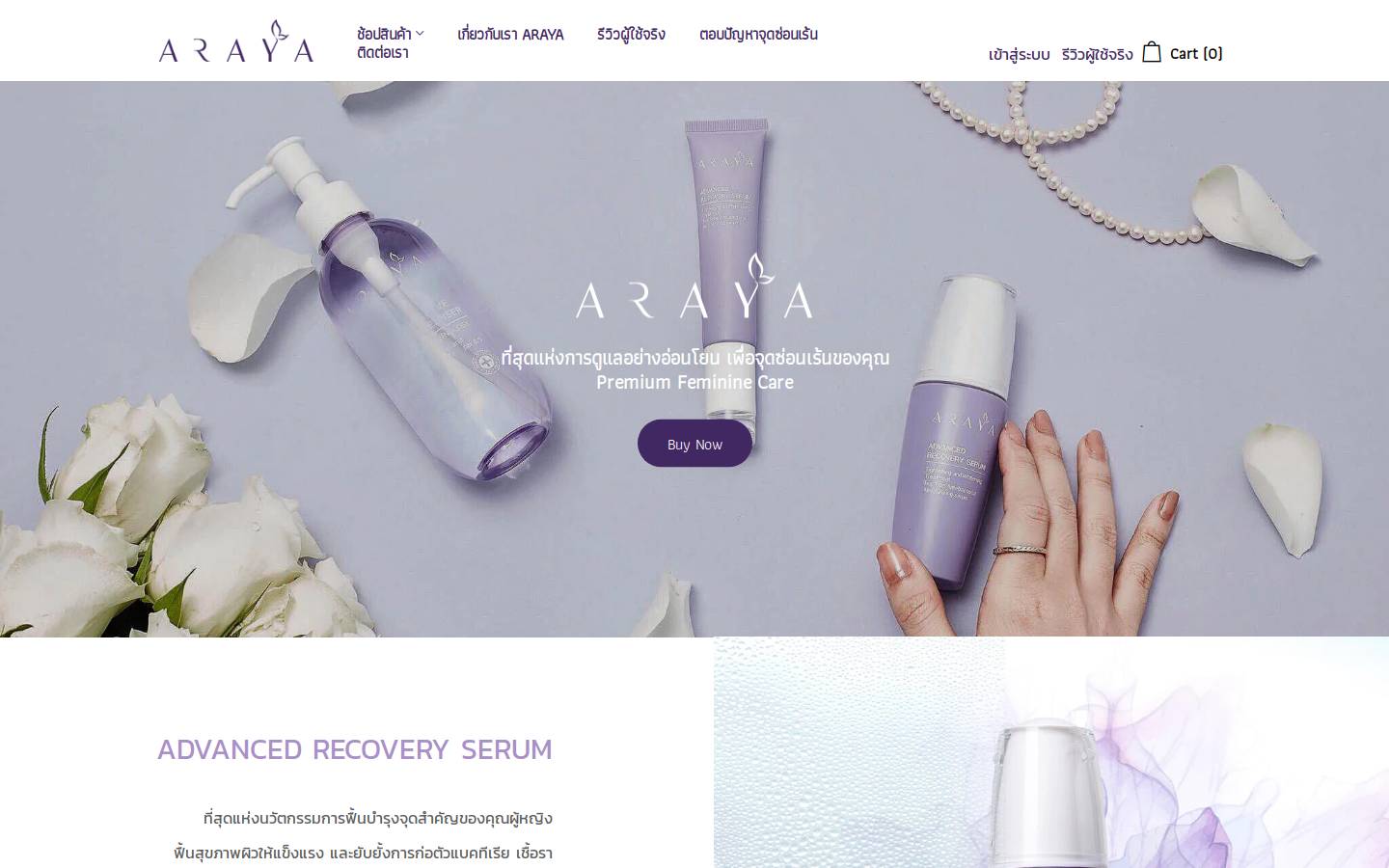 arayaglobal.com homepage screenshot