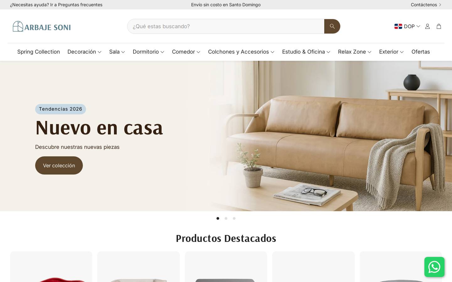 arbajesonidecor.com homepage screenshot