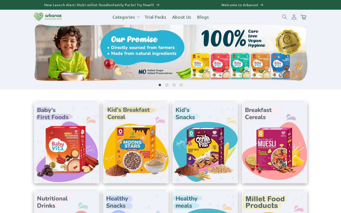 arbanox.com homepage screenshot