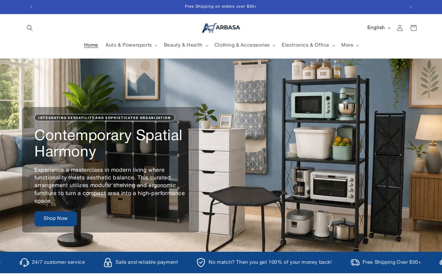 arbasa.com homepage screenshot